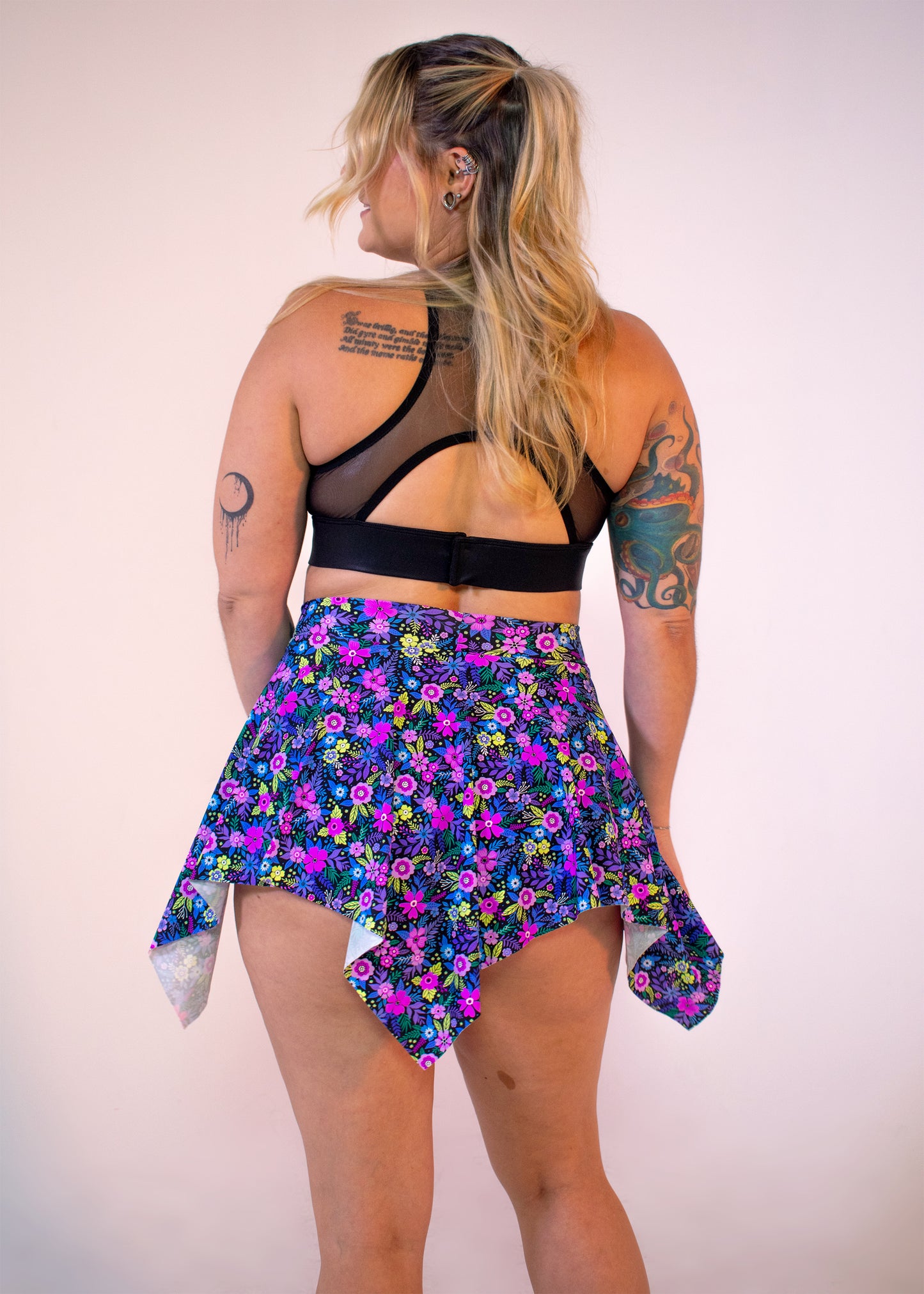 Mars Remix Skirt in Midnight Meadow