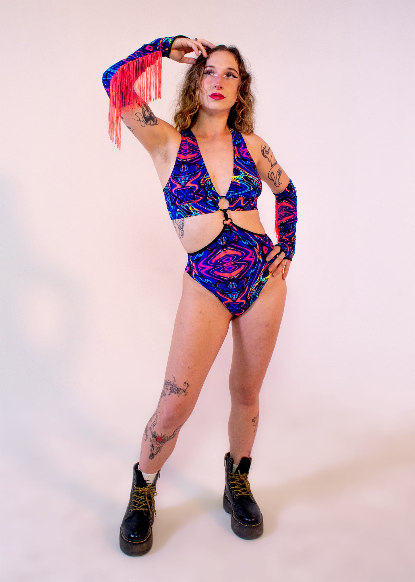 Ready-Diva-One Bodysuit in Nocturnal Creatures