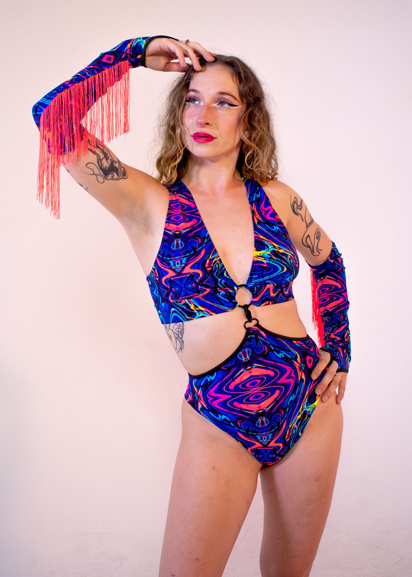 Ready-Diva-One Bodysuit in Nocturnal Creatures