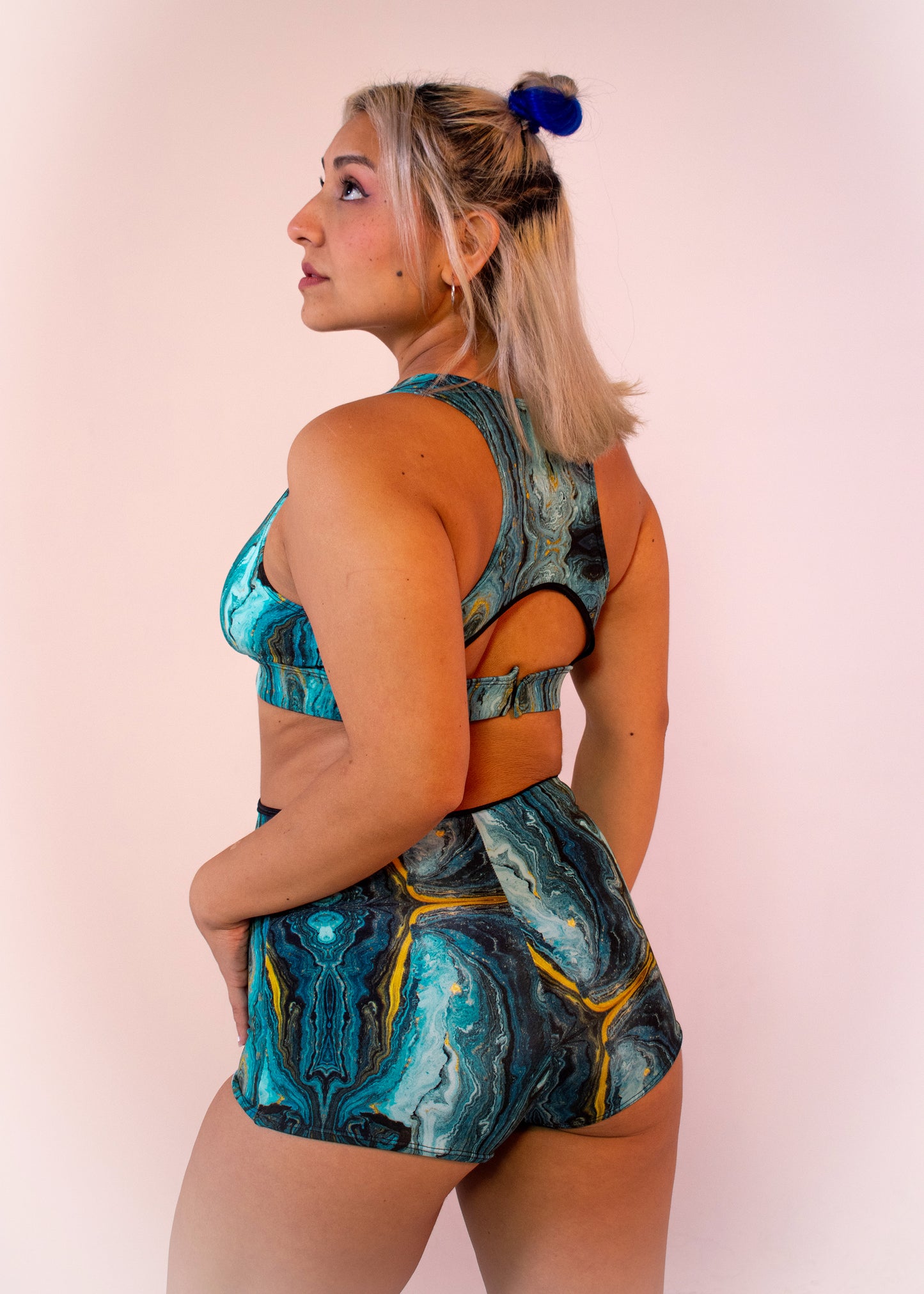 Ready-Diva-One Romper in Aquamarine Geode