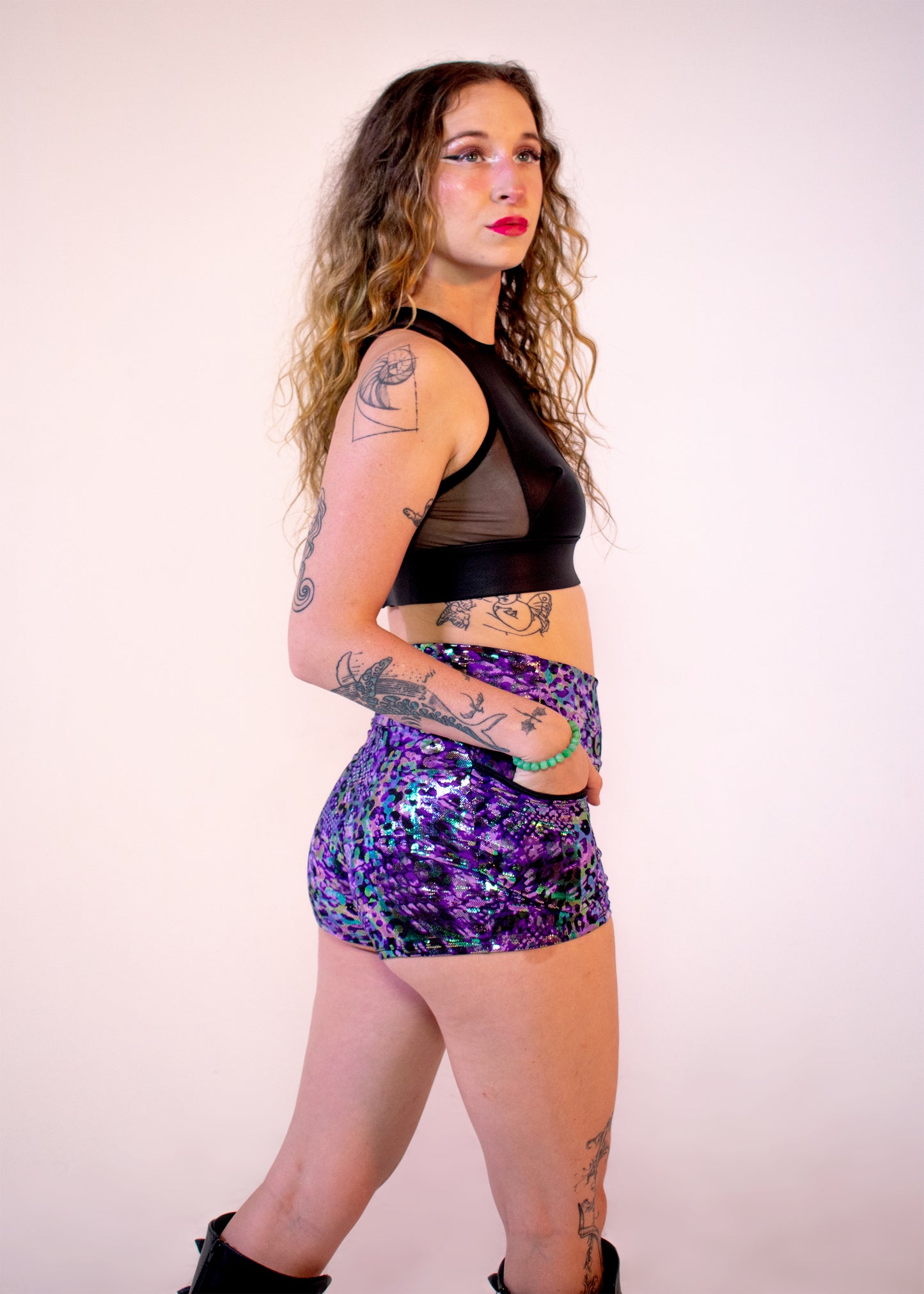 Foxy Micro-Short in Electric Leopard