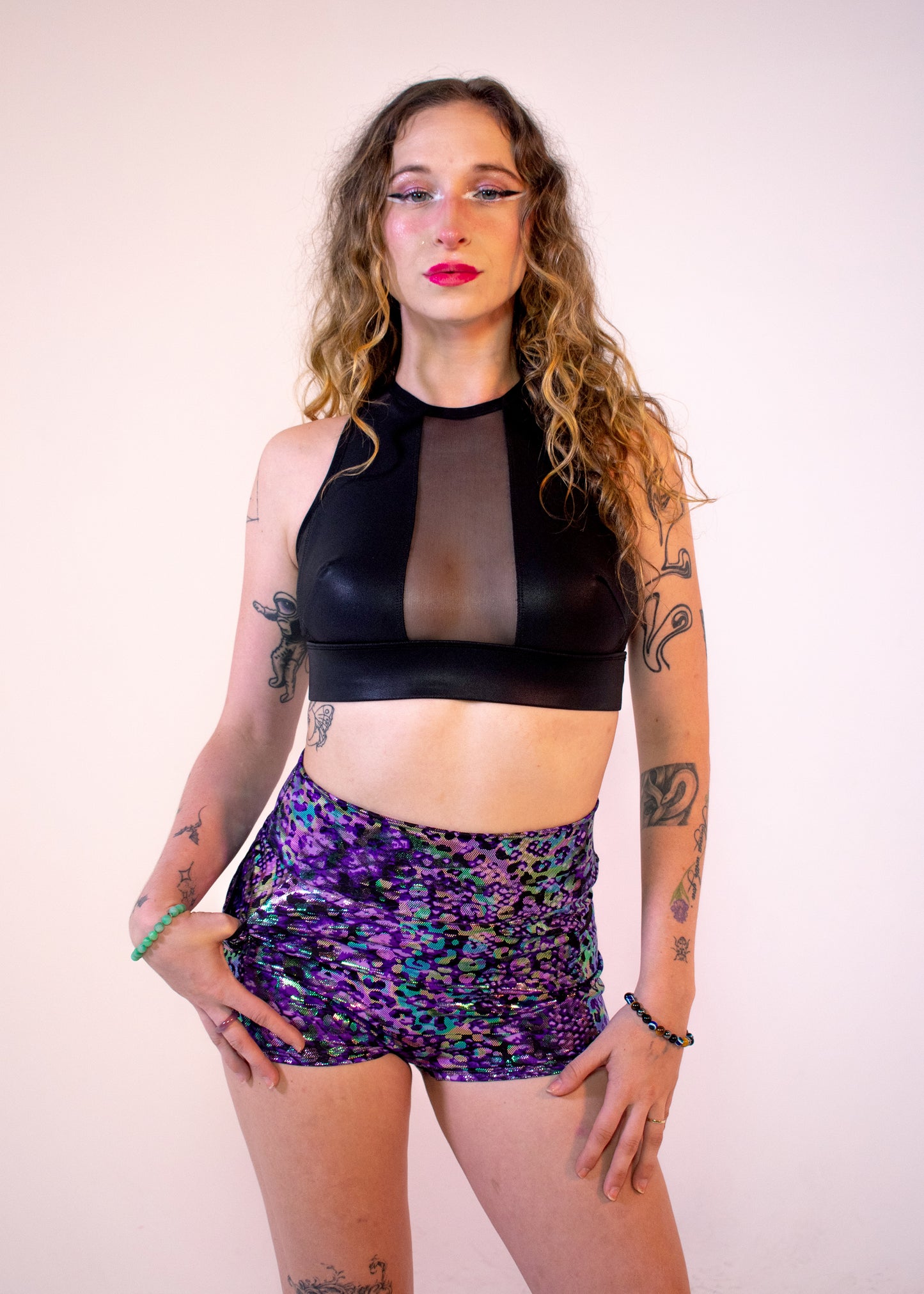 Foxy Micro-Short in Electric Leopard