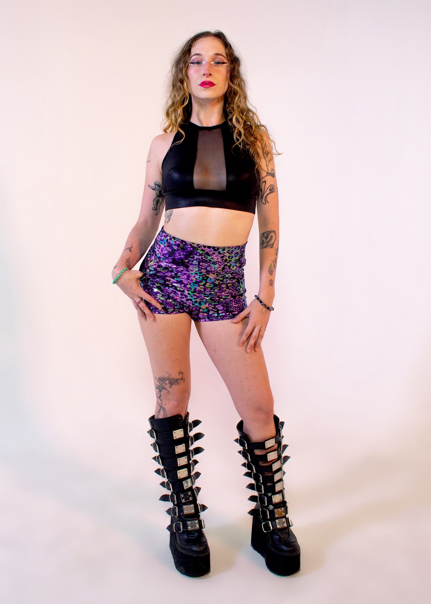 Foxy Micro-Short in Electric Leopard