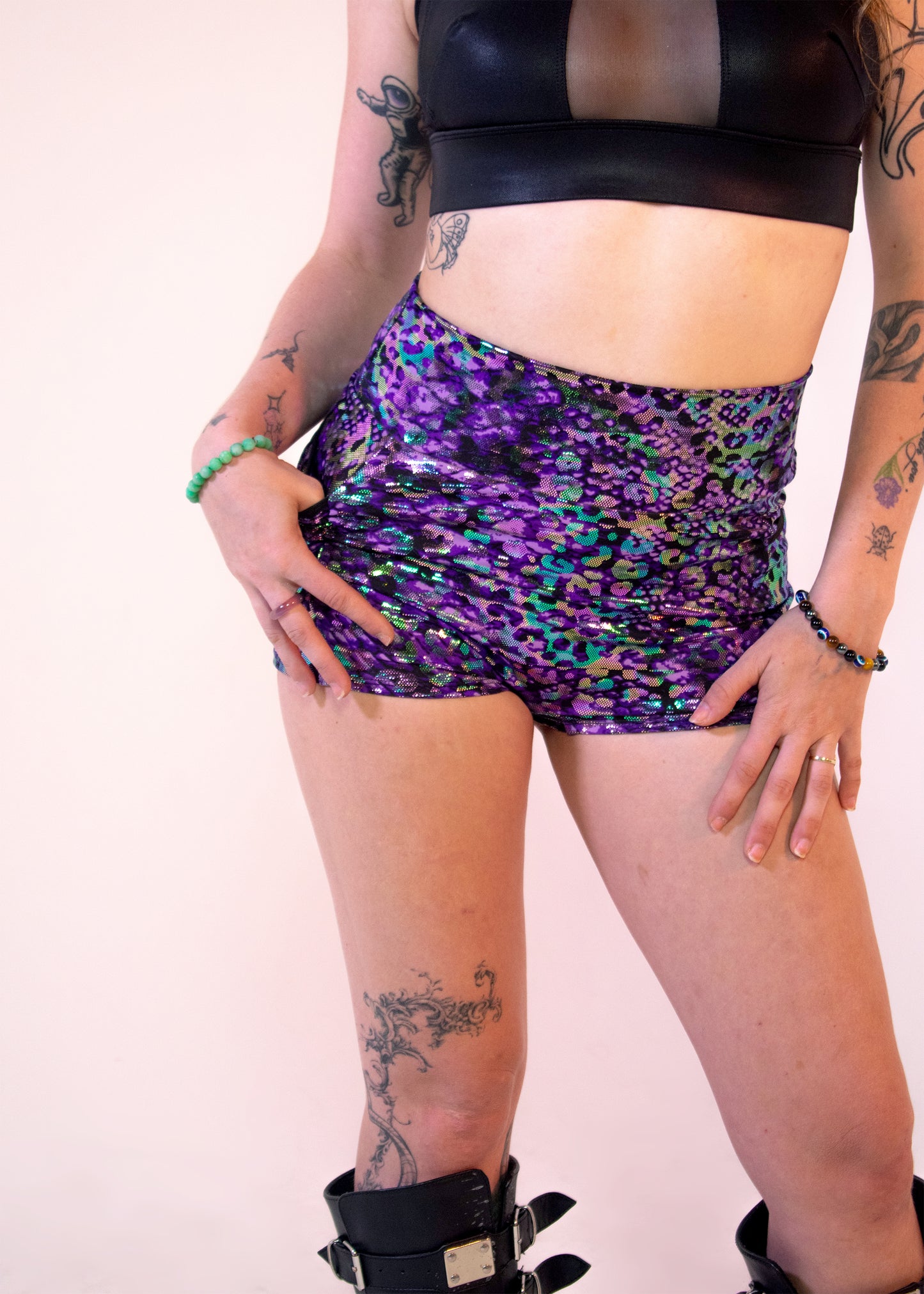 Foxy Micro-Short in Electric Leopard