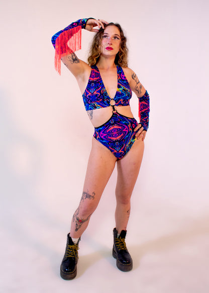 Ready-Diva-One Bodysuit in Nocturnal Creatures
