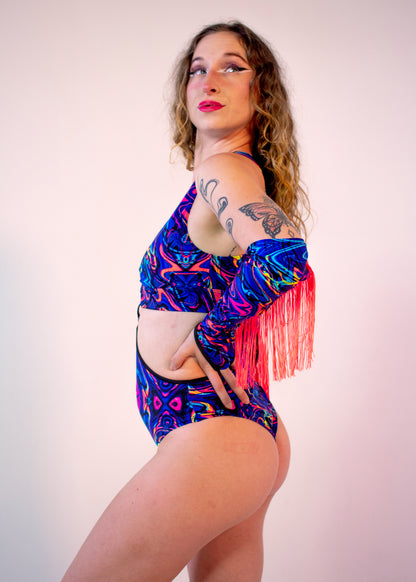 Ready-Diva-One Bodysuit in Nocturnal Creatures