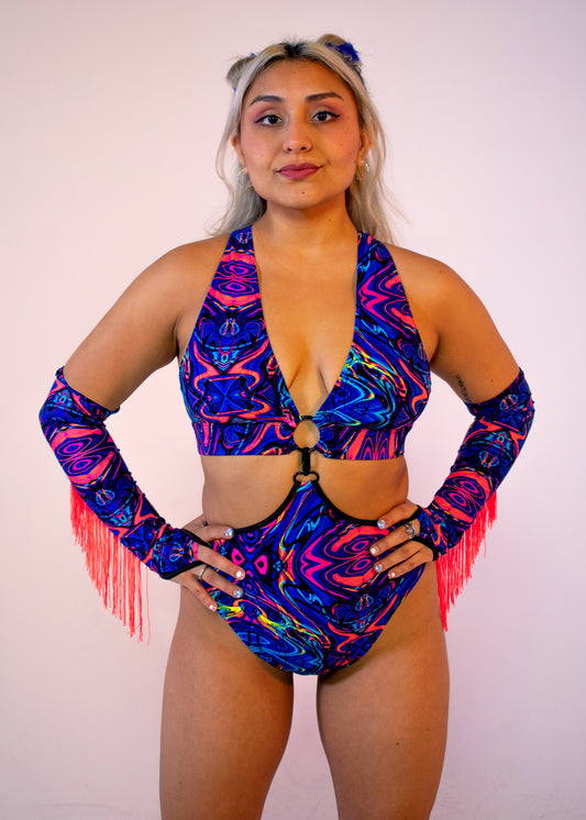 Ready-Diva-One Bodysuit in Nocturnal Creatures