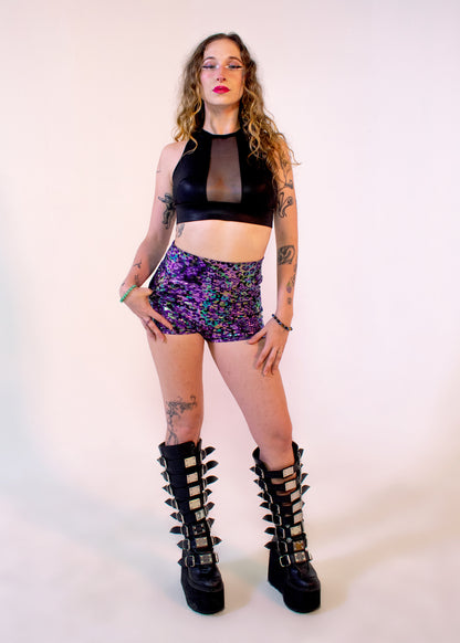 Foxy Micro-Short in Electric Leopard